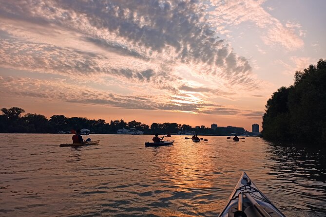Belgrade sunset kayak tour - Lido Beach and the route toward War Island
